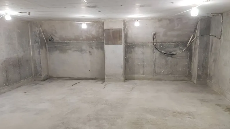 NHS Storage Facility Before Waterproofing