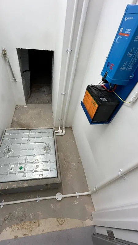 NHS Storage Facility Sump Pump Chamber After